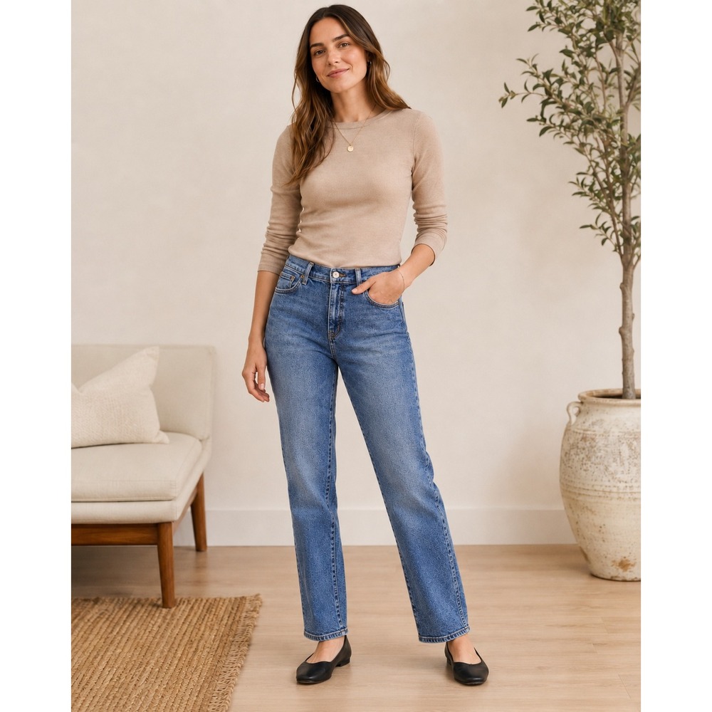 k.71 J.Crew Classic Vintage Straight Leg Jeans Blue Medium Wash Denim Size 30